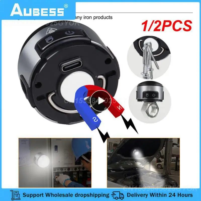 

1/2PCS Multi-function Work Lamp New XPG+COB Headlamp with Magnet Hook Clip Lamp Camping Lamp Glare Flashlight Running Night