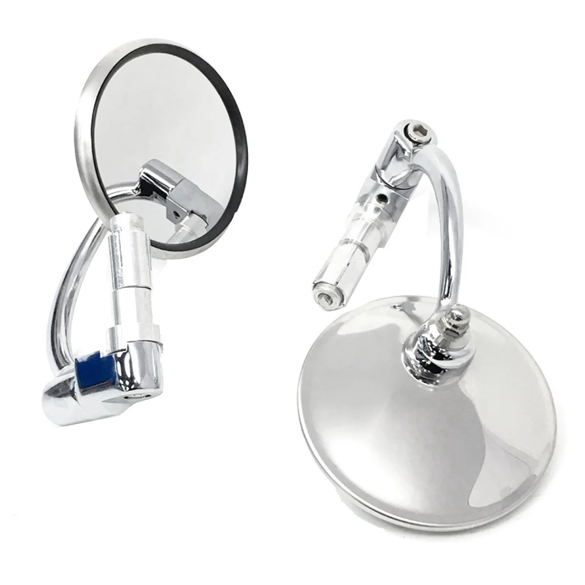 

Motorbike Rearview Mirror Bent Bar Round Mirror Universal Handlebar Mirror Reflective Mirror Motorcycle Supplies