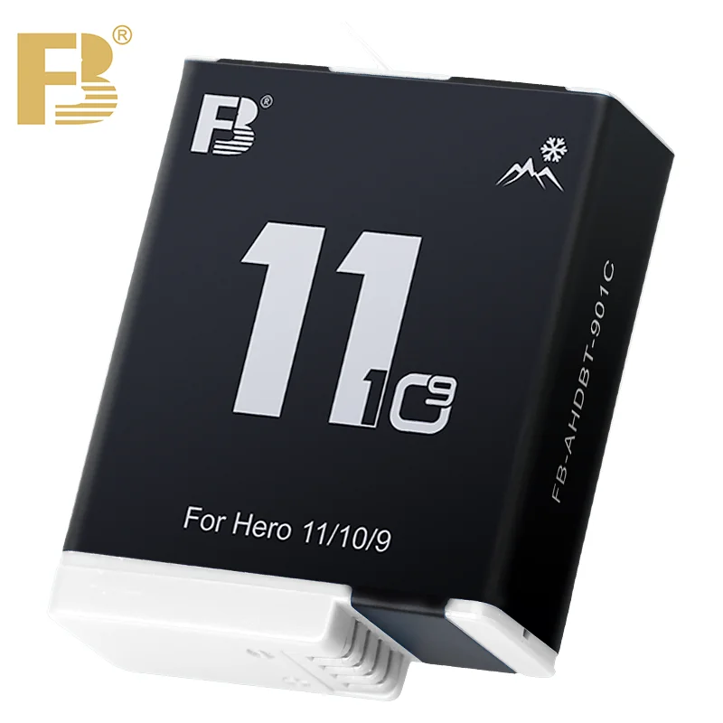 Аккумулятор FB для телефона GoPro Hero 9 Hero10 11 с зарядным устройством USB 3 слотами