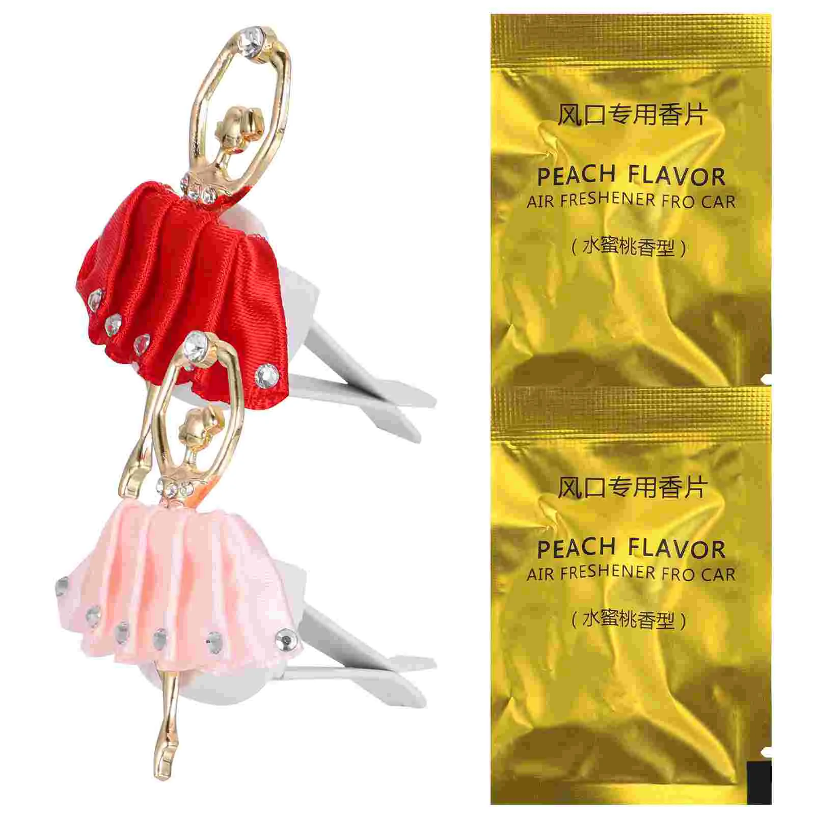 

Essential Oil Ballet Girl Car Decor Ornament Perfume Clip Aroma Decoration Auto Outlet