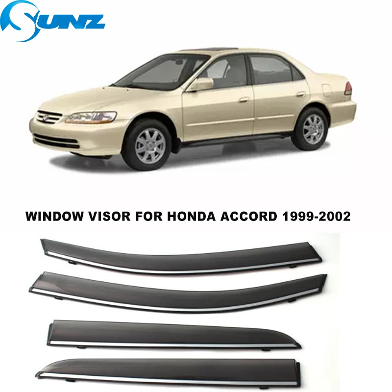 

Боковые оконные козырьки для Honda Accord Sedan 1998 1999 2000 2001 2002, козырек для двери и окна, боковые ветровые дефлекторы, защита от солнца и дождя