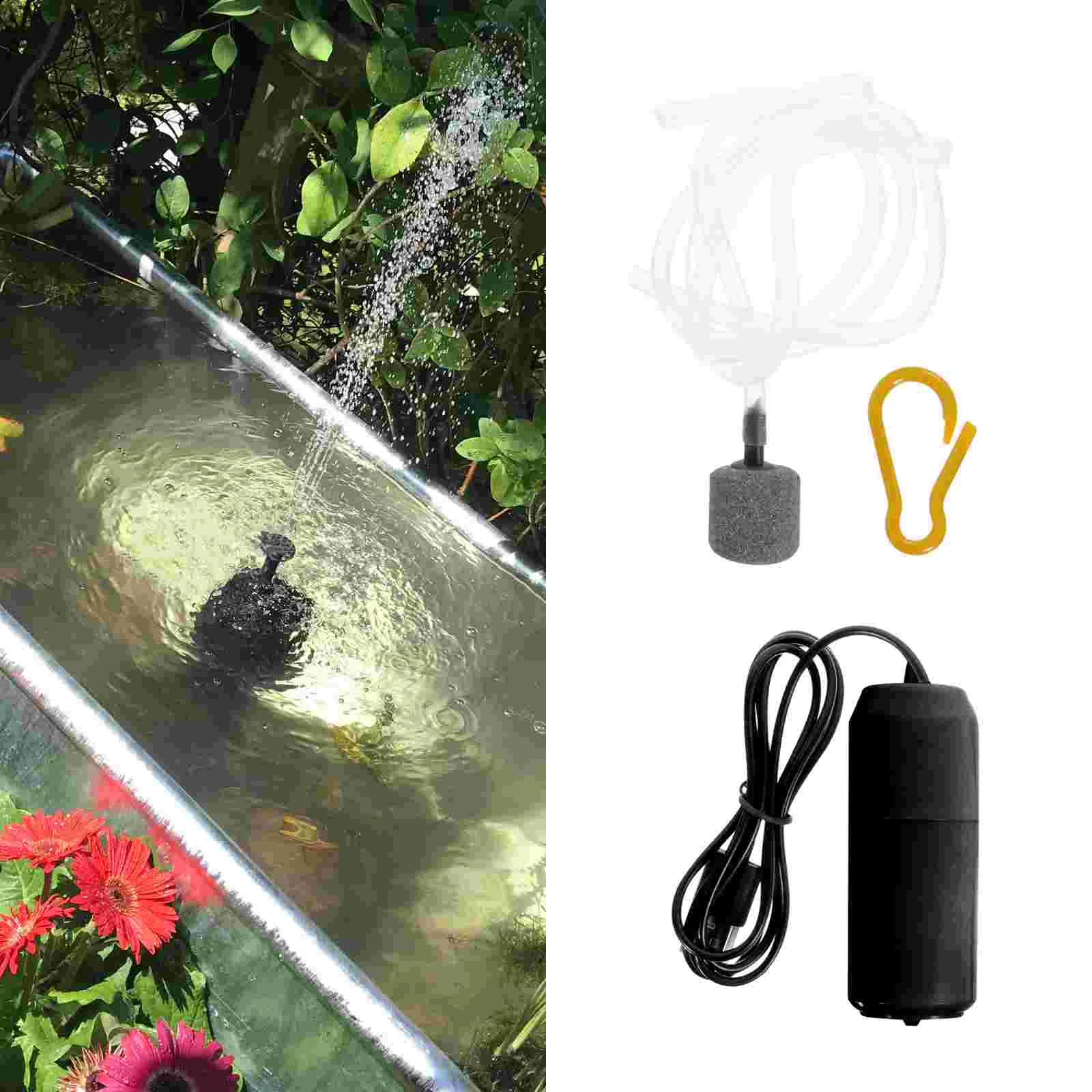 

Aquarium Pump Mini Portable Air Fish Tank Aerator Outdoor Fishing Supply