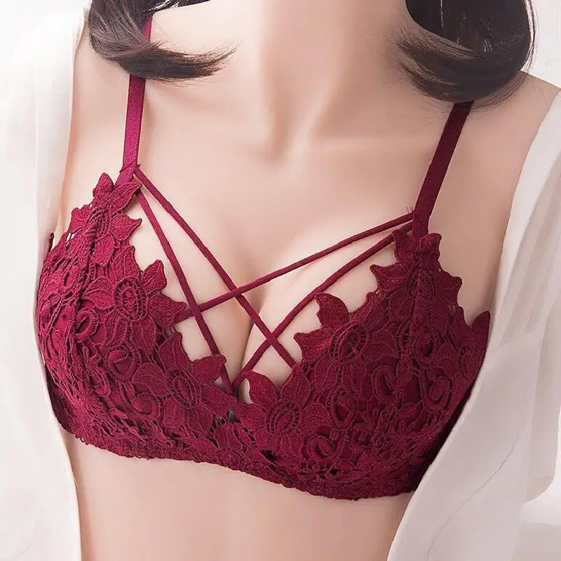 

Женский кружевной бюстгальтер с чашками пуш-ап, без косточек