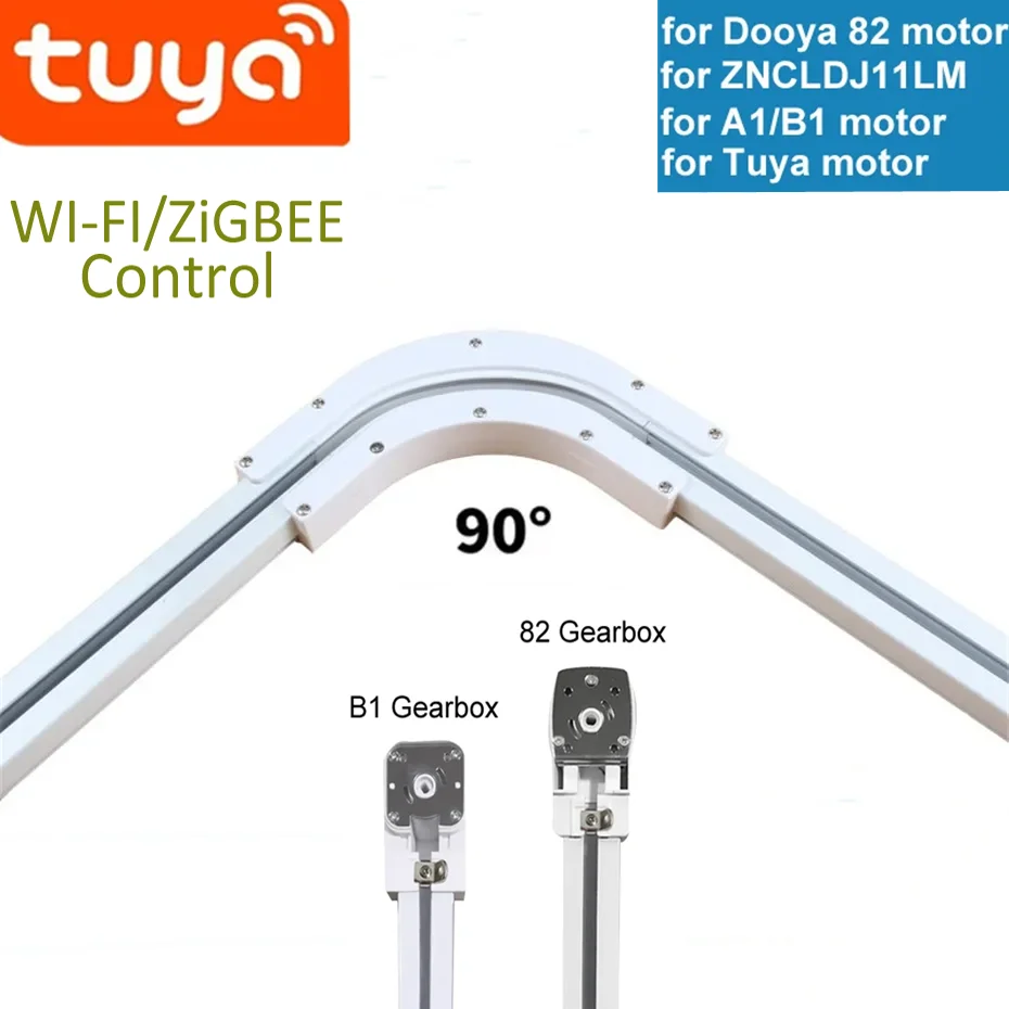 

Супертихий занавес с углом 90 градусов для ZNCLDJ11LM B1 A1 Tuya wifi zigbee, мини-мотор, умная система занавесок