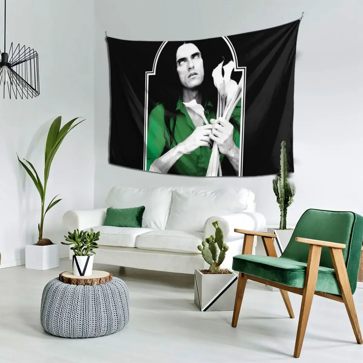 Тип O Negative Band Peter Steele Зеленый гроб Type Гобелен с отрицательной Настенный декор