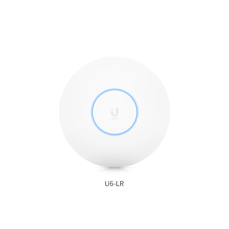 

Ubiquiti UniFi U6-LR WiFi 6 Long-Range Wi-Fi 6 Wireless Access Point 3Gbps 5 GHz (4x4 MU-MIMO and OFDMA) and 2.4 GHz (4x4 MIMO)