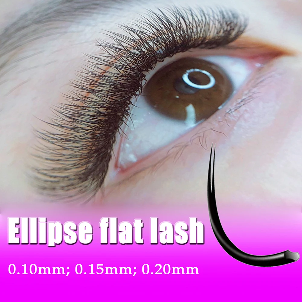 

Ellipse Flat Hair Eyelashes Extensions 3D Natural Classic Lashes Supplies Individual False Lash Velly Cils Christmas Makeup Lash