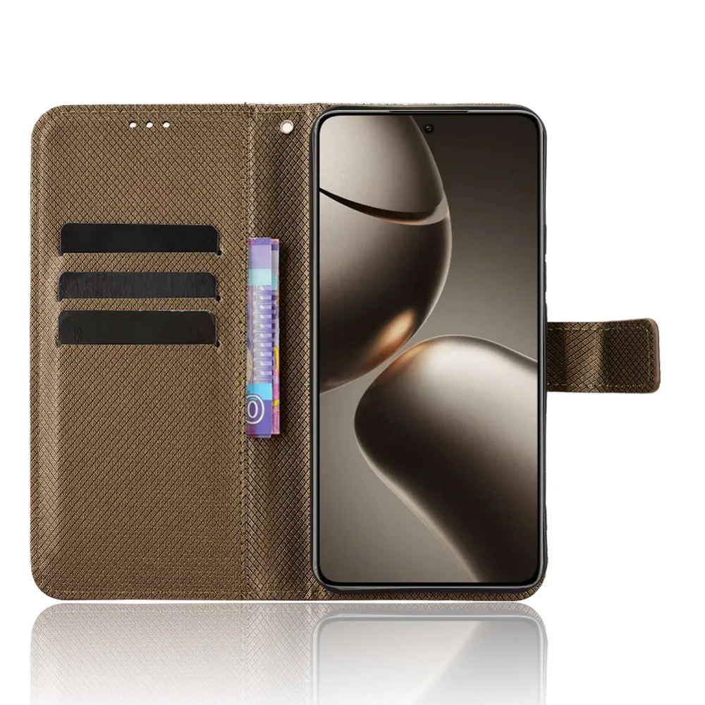 Фото Кожаный чехол-накладка для Oukitel C51, чехол-книжка с подставкой для OukitelC51 C 51, чехол-кошелек для телефона с подставкой для карт №1