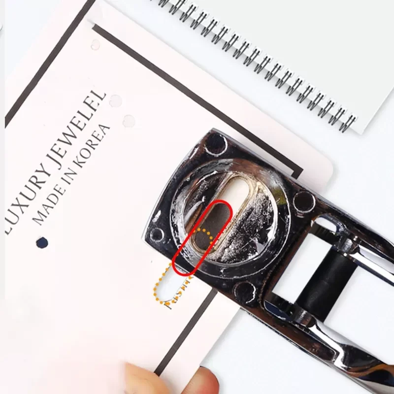 

Metal Single Oval Hole Puncher Hand Held Paper Punch Cut Plier for Scrapbooking Y3ND