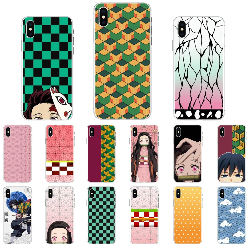 

Demon Slayer Kimetsu no Yaiba Design Phone Case For iphone 14 13 12 Pro Max Case For iPhone 11 Pro Max XS MAX X XR SE 8 7 6 Plus