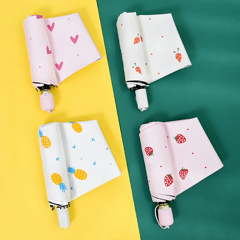 

Fully-Automatic Women's Umbrellas Sunscreen Anti UV Flowers Umbrella Rain Women Olycat Parasol Female Folding Umbrella Windproof