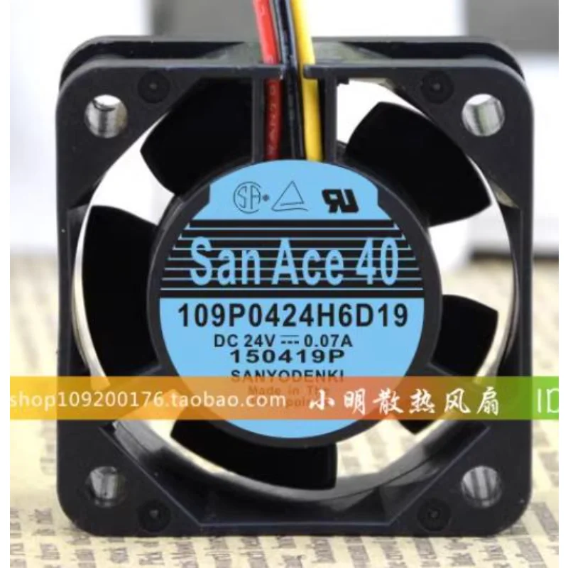 Новый вентилятор для 109P0424H6D19 Sanyo 24 В 0,07a Fanuc, Частотный преобразователь, охлаждающий вентилятор 40*40*20 мм