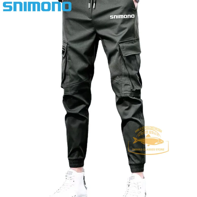 

Men's Tactical Fishing Outdoor Sports Stretch Fishing Pants Full Length Waterproof Running Fitness Mountaineering Fishing Trouse