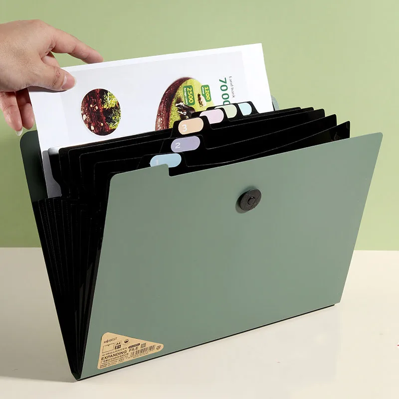 Расширяющаяся Папка Для Файлов С 9 Слотами Портативный Органайзер Документов