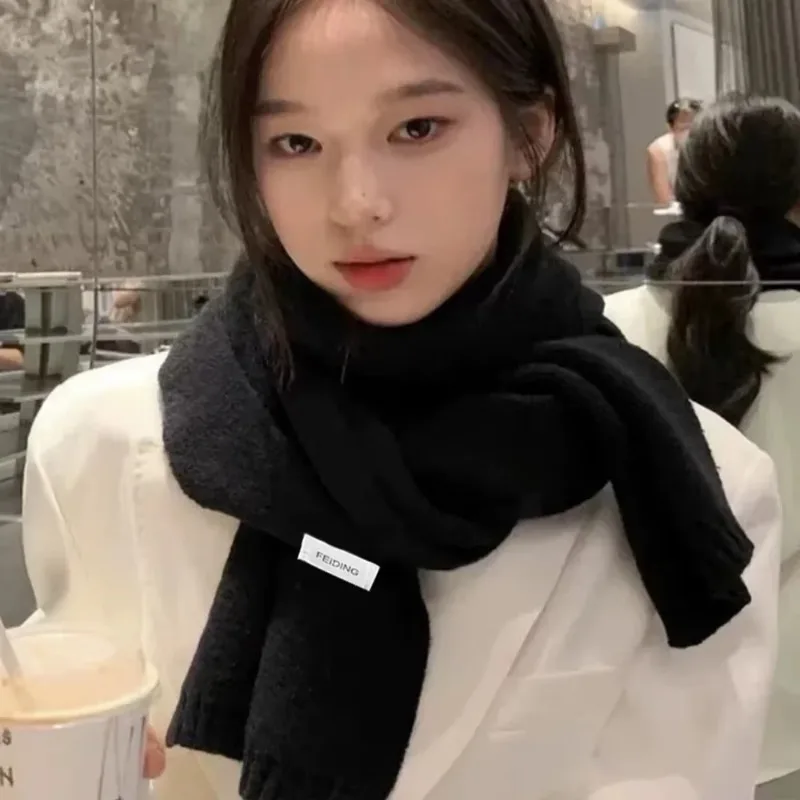 Шарф из искусственного кашемира женские зимние шали и накидки хиджаб одеяло