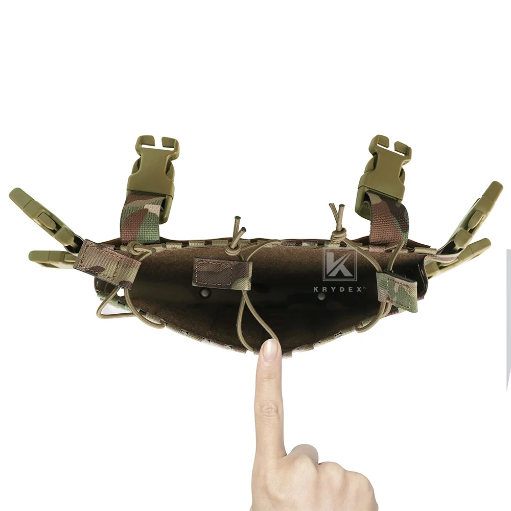Фото KRYDEX Тактическая планиртка MK5 Micro Fight Chassis Лазерная резка MOLLE Панель 5,56 MP7 Плакат журналов для нагрудного снаряжения Жилет Охотничье снаряжение №4