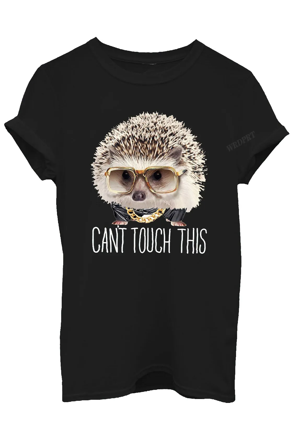 

Cant Touch This Hedgehog Men T Shirts Funny Humorous Rrinaceus Earopaeus Glasses Graphic Tees&Tops Pure Cotton Casual Shirts
