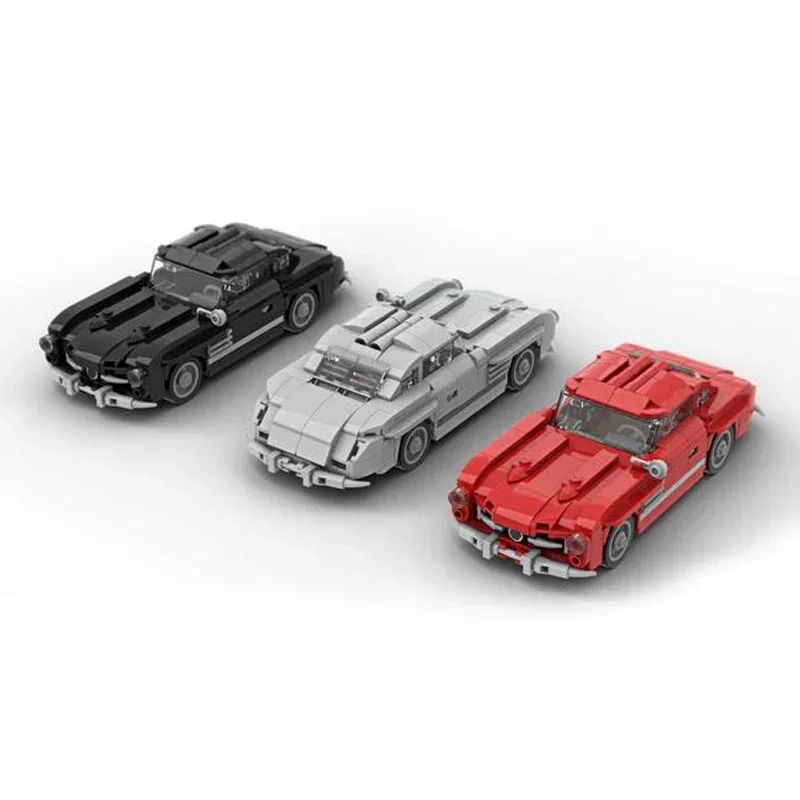 Moc строительные кирпичи городская модель суперкара Speed Champion 300 SL технология