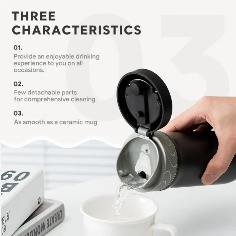 

Stainless Steel Sport Bottle Cold Storage Travel Vacuum Flask Portable Water Bottle For Coffee Thermal Water Bottle Handy 320ml