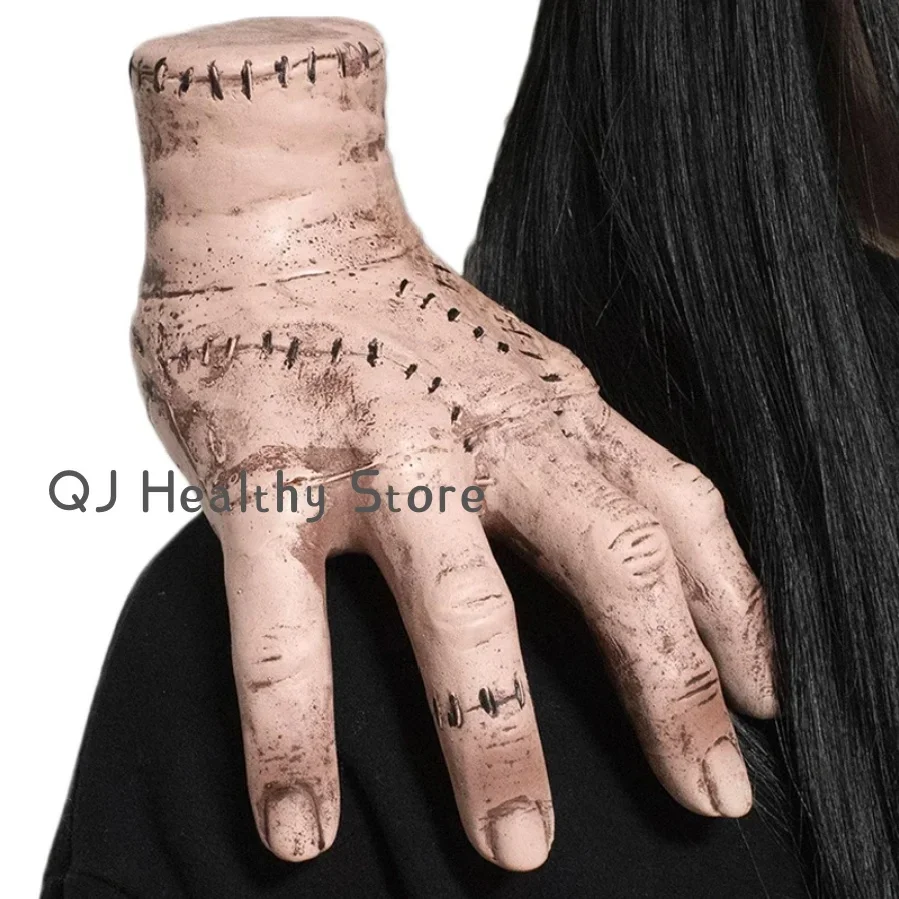 2025 Хэллоуин ужас Rekwisieten Gebroken Handen среда друзья Адамс латекс Palmbeeld украшения