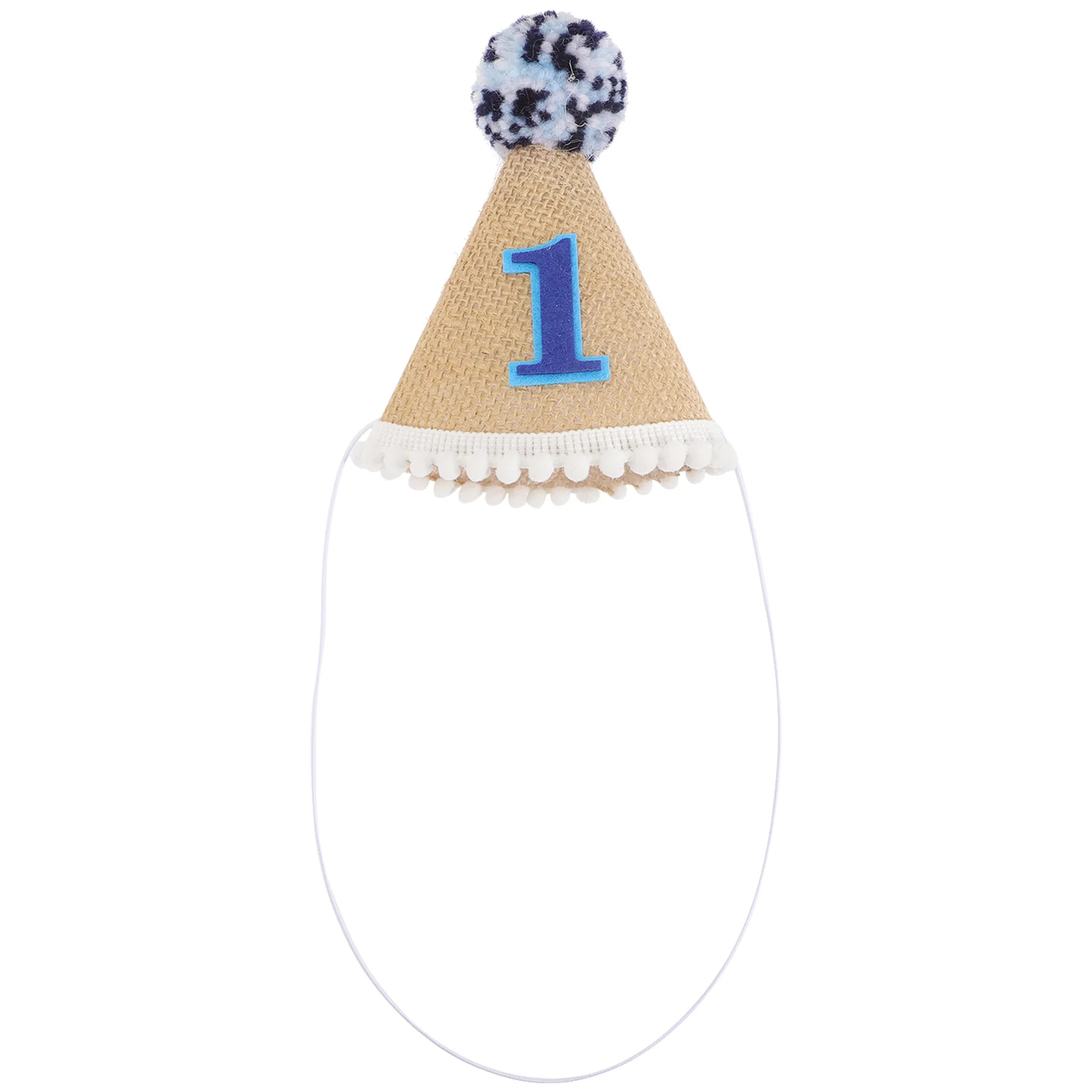 

Birthday Hat Party First 1St Baby Cone Decor Tiara Mini Supplies Decoration Hats Pom Accessories Headband Decorations Toddler