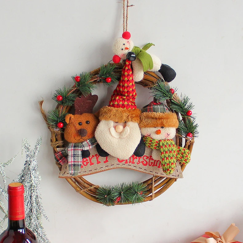 

Creative Home Rattan Wall Decor easter Decoration 2023 Novelties Wall Hanging Accessories Door Decor Holiday Gift Ornament