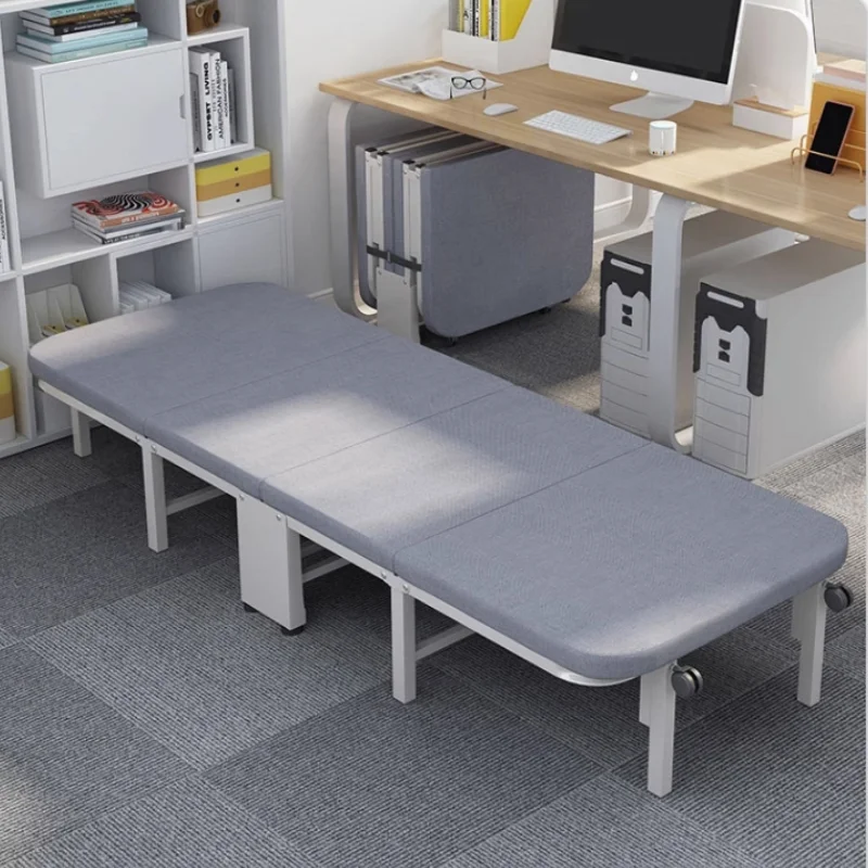 

Office Lunch Break Folding Bed Household God's Tool Lunch Sleep Small Bed Simple Portable Marching Accompanying Single Bed