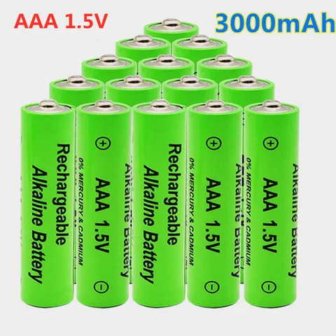 2-20 шт., перезаряжаемые батарейки AAA 1,5 в, 3000 мАч, Ni-MH 1,5 в