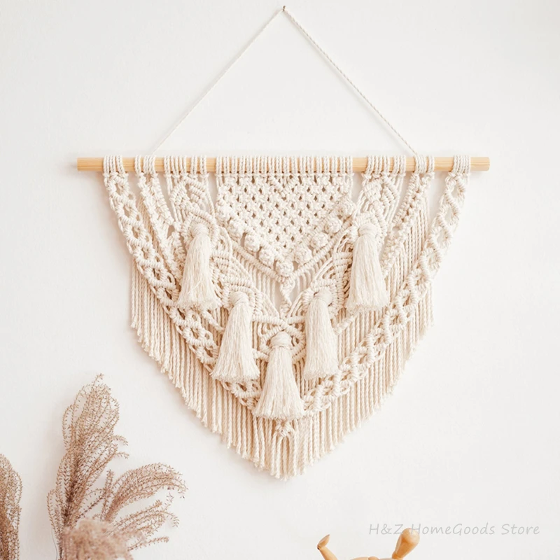 

Macrame Wall Hanging Boho Decor Bohemian Fibre Art Modern Coastal Home Beach House Southwestern Style Minimalist Yarn Tapestry