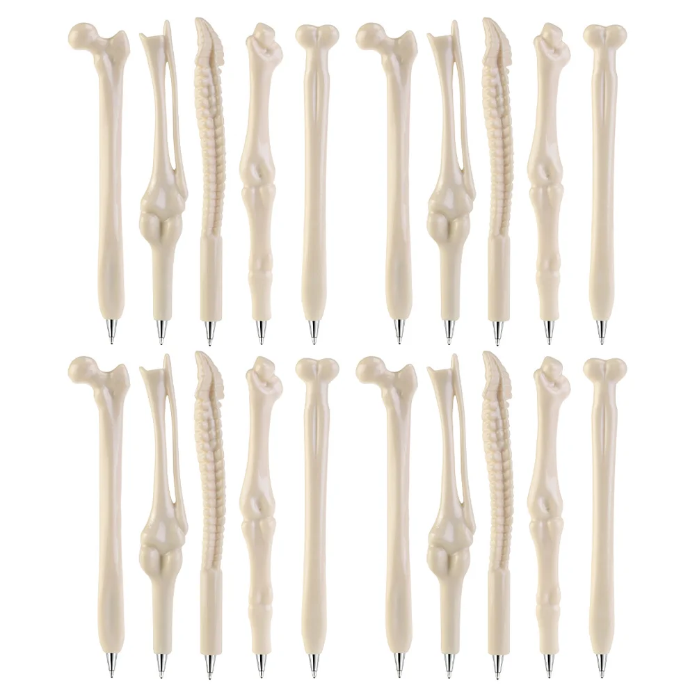 

Bone Ballpoint Pen Shape Pens Halloween Writing Students Ball-point Shaped Realistic Design Adult Gifts