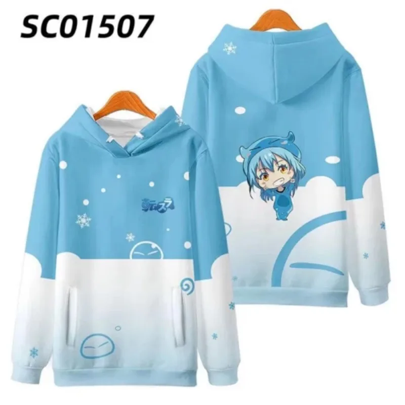 Аниме Это время я перевоплотился в слизи Rimuru Tempest толстовка с капюшоном для