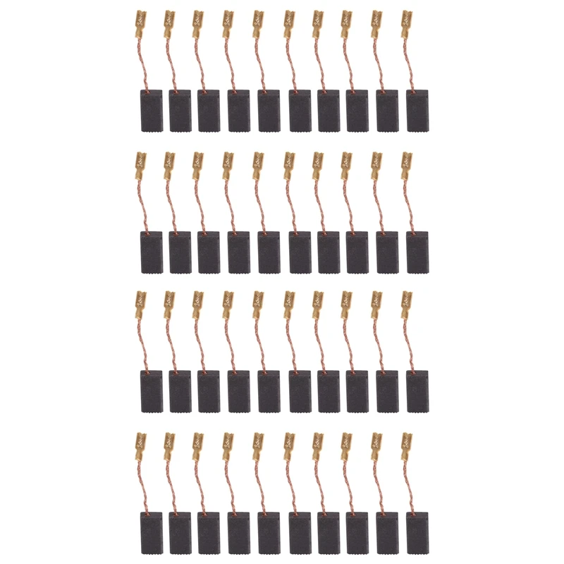 

Carbon Brush 40Pcs Replaceable Great Conductive Carbon Brush For Electric Motor Drill 100,5X8x16mm