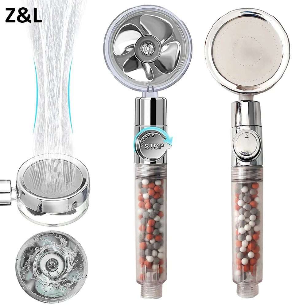 Насадка для душа с турбонаддувом пропеллером |