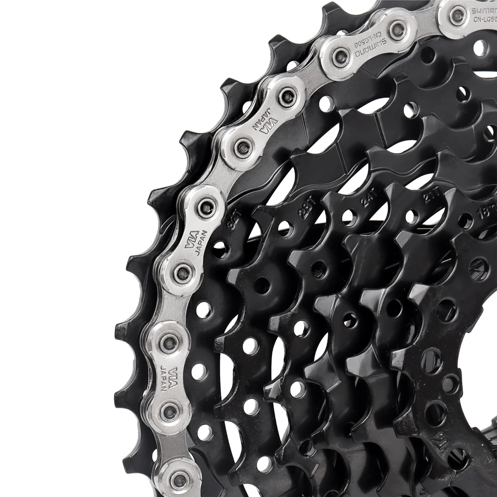 SHIMANO CUES CN LG500 велосипедная цепь 9/10/11 скоростей LINKGLIDE MTB дорожная 116 звеньев для