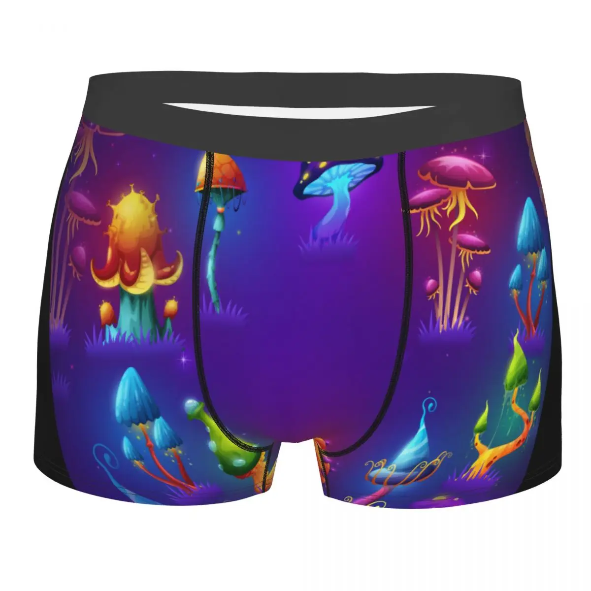 

Boxershorts Men Comforable Panties Set Magic Glowing Mushrooms Underwear Man Boxer Lingerie