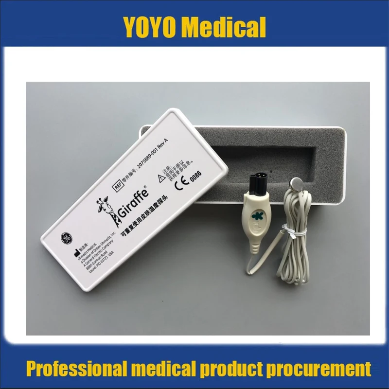 Датчик температуры кожи для младенцев GE Original AirLife многоразовый. Жираф панда. PN: