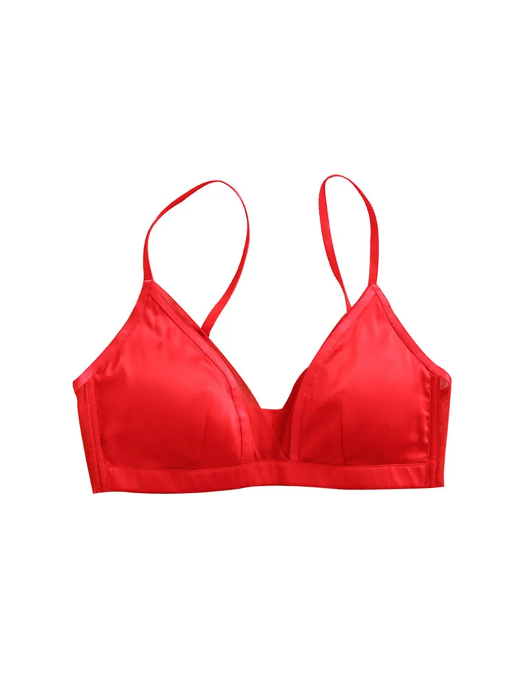 Женский шелковый бюстгальтер