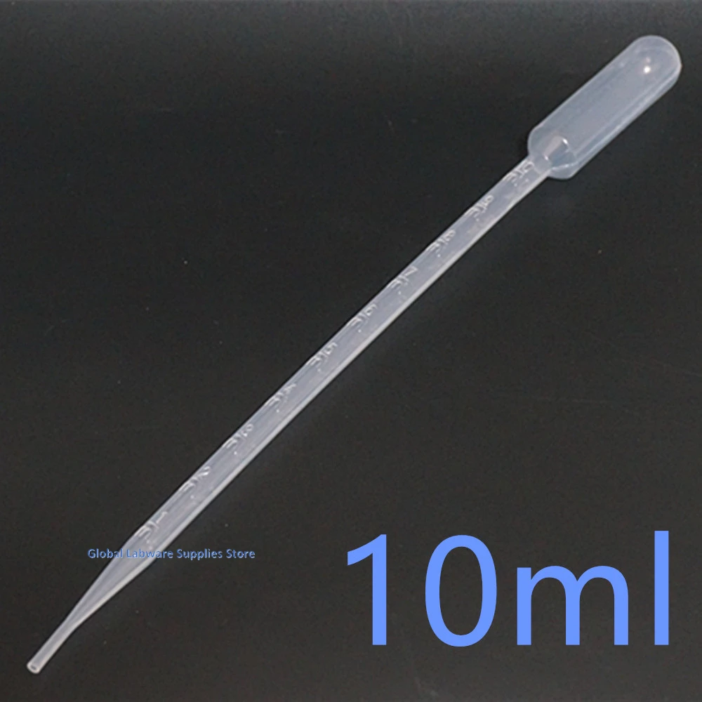 Прозрачная пипетка одноразового использования с масштабом переливания объемом 0,2 мл / 0,5 мл / 1 мл / 2 мл / 3 мл / 5 мл / 10 мл для лабораторных исследований.