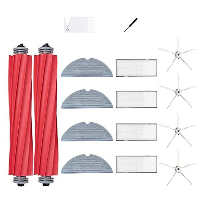 

Suitable for Roborock Sweeping Robot S7 T7S T7Splus Replaceable Accessories Edge Brush Roller Mop Rag HEPA Filter
