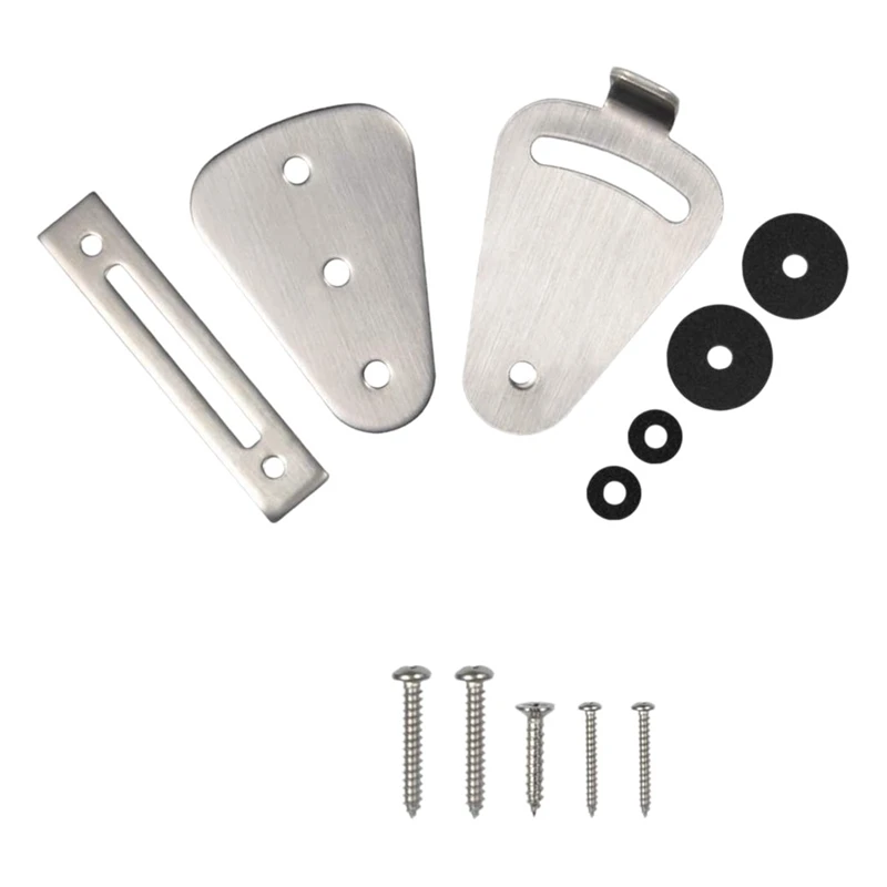 

Sliding Wood Barn Door Latch Lock Privacy Lock Flush-Mount Stainless Steel Barn Sliding Door Lock Gate Lock Latches