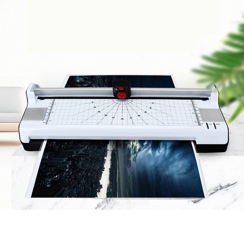 

Small Plastic Sealing Machine Three-in-one Photo Plastic Machine Office A4 Glue Machine LM288 Paper Cutter