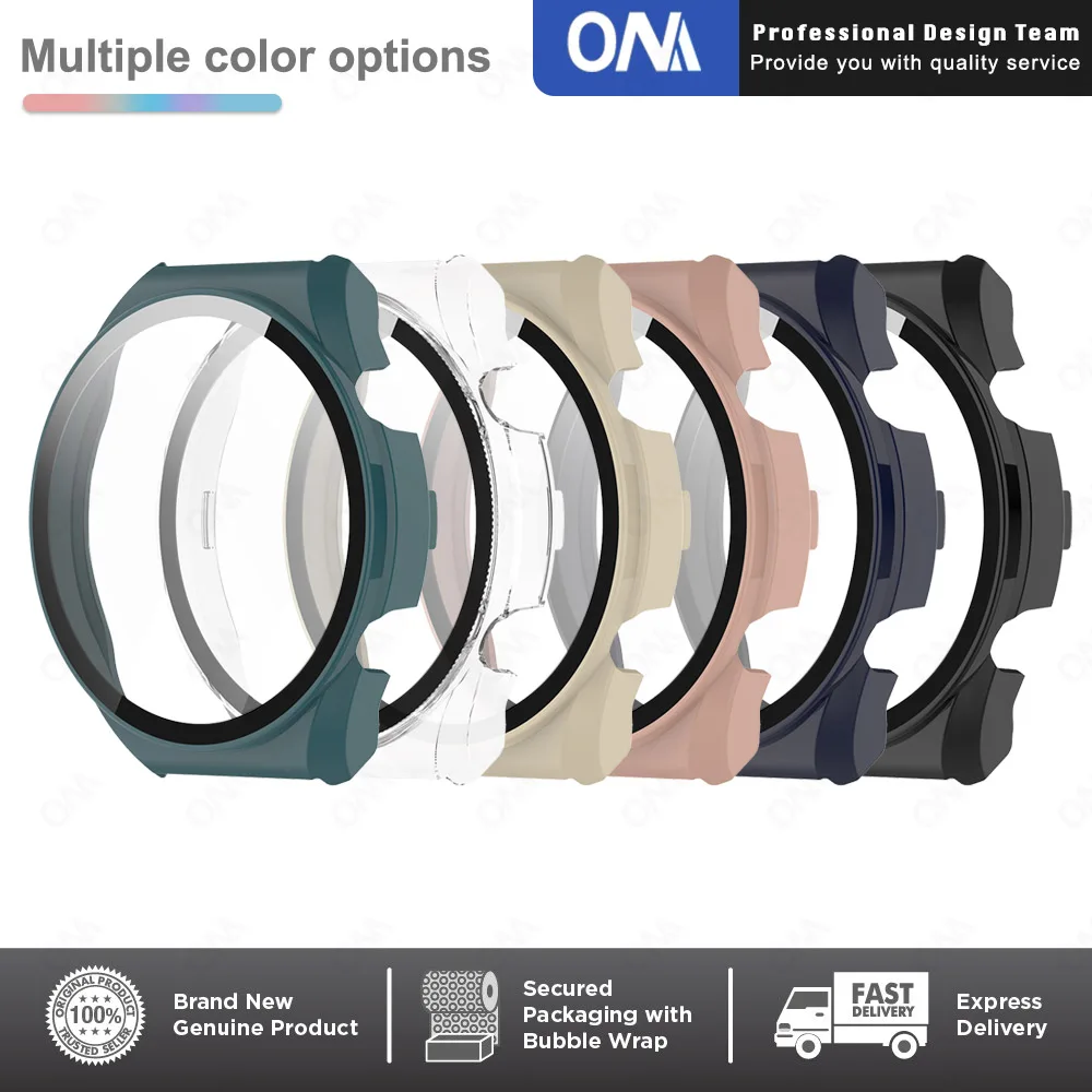 ПК жесткий защитный чехол с защитой экрана для Xiaomi Mi Watch S1 бампер полный Чехол + 9H
