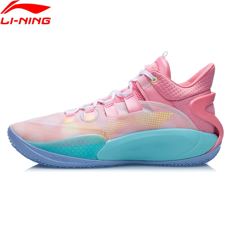 Мужские низкие профессиональные баскетбольные туфли Li-Ning SONIC 9 светильник пенная