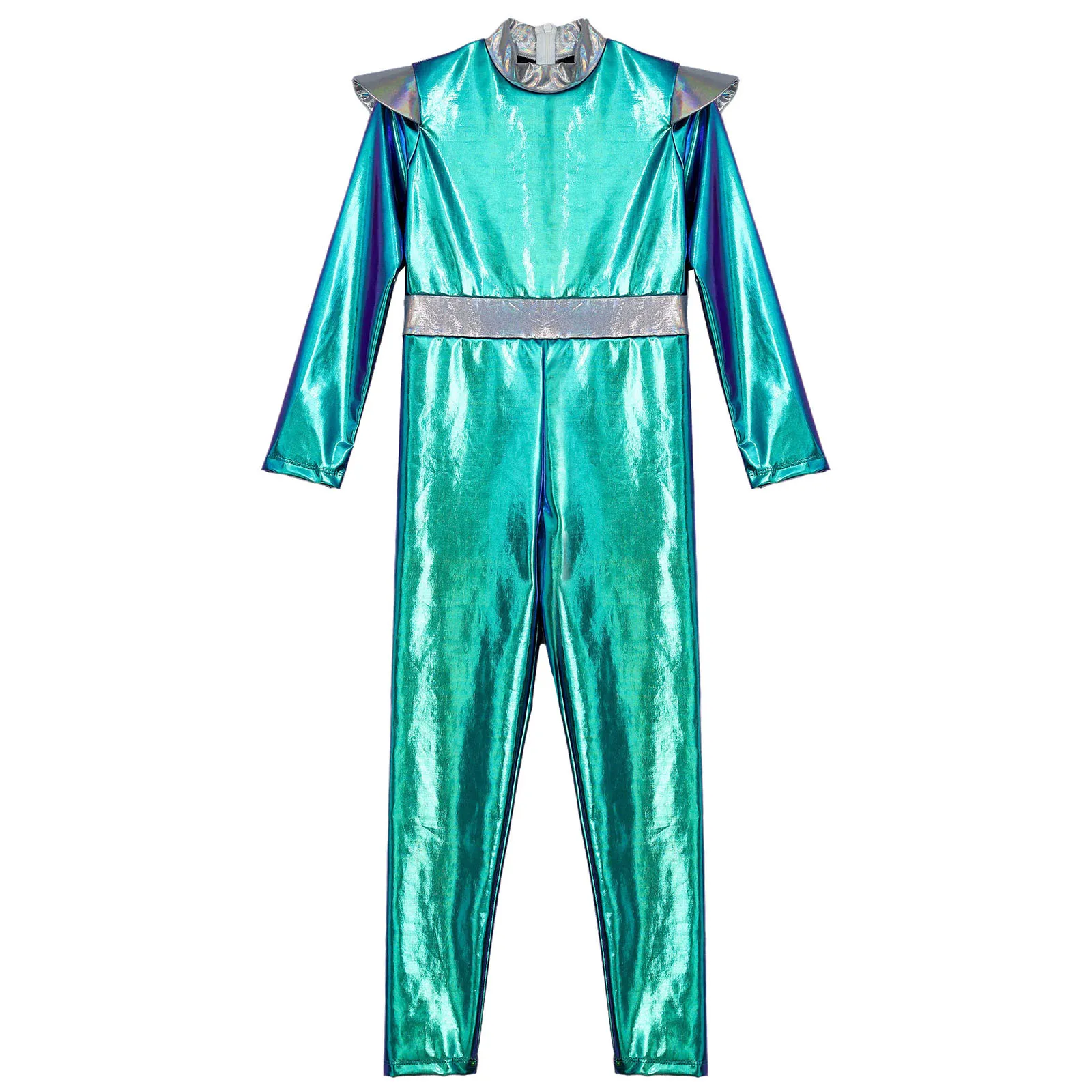 Детский карнавальный костюм Чужой для девочек голографическое боди Космический