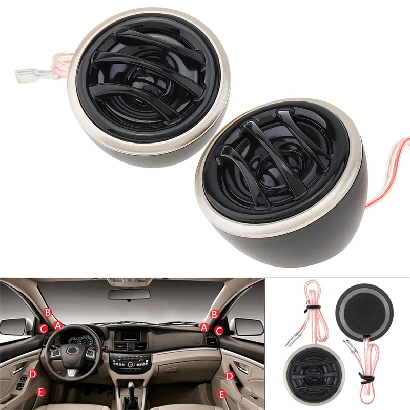 2 шт. 130 Вт автомобильные твитеры высокая эффективность мини купольный твитер