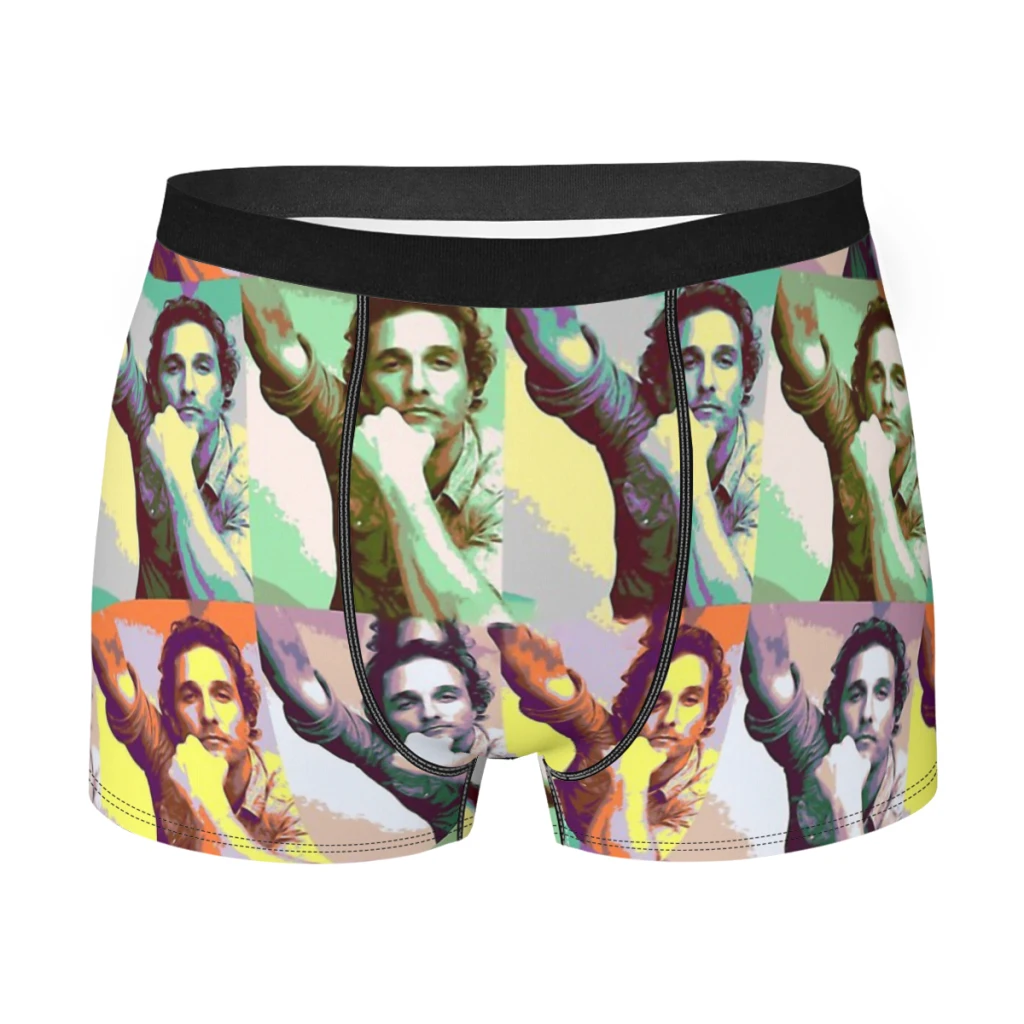 

Matthew McConaughey Men Boxer Briefs Underwear Andy Warhol Highly Breathable High Quality Gift Idea