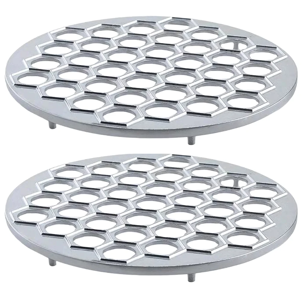 

2 Pcs Dumpling Making Mold Tart Dough Piece Maker Manual Stainless Steel Tool Aluminum Alloy Portable Presser Kitchen Supply