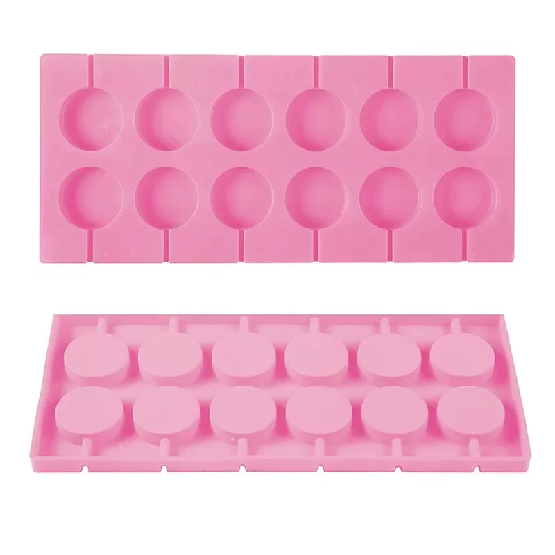 

New in Flower Round Silicone Lollipop Molds Jelly and Candy Molds Cake Mold Variety Shapes Cake Decorating Form Silicone Bakewar