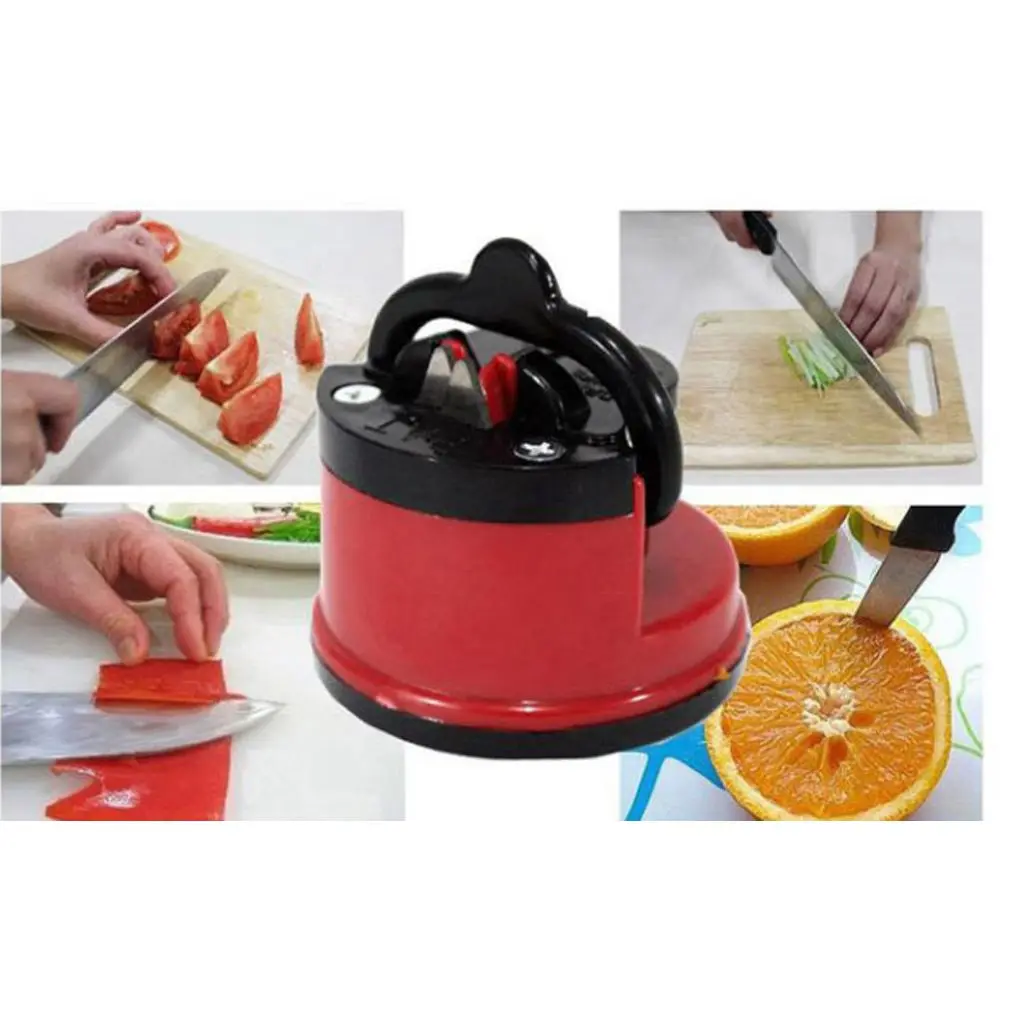 1pc Professional Suction Sharpening Stone Scissors Grinder Household Kitchen Chef KnivesSharpener Tool Accessories Random Color | Дом и сад