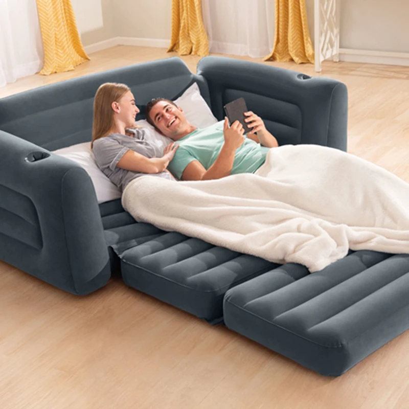 Скандинавская складная надувная сетка удобное расслабление надувное кресло для